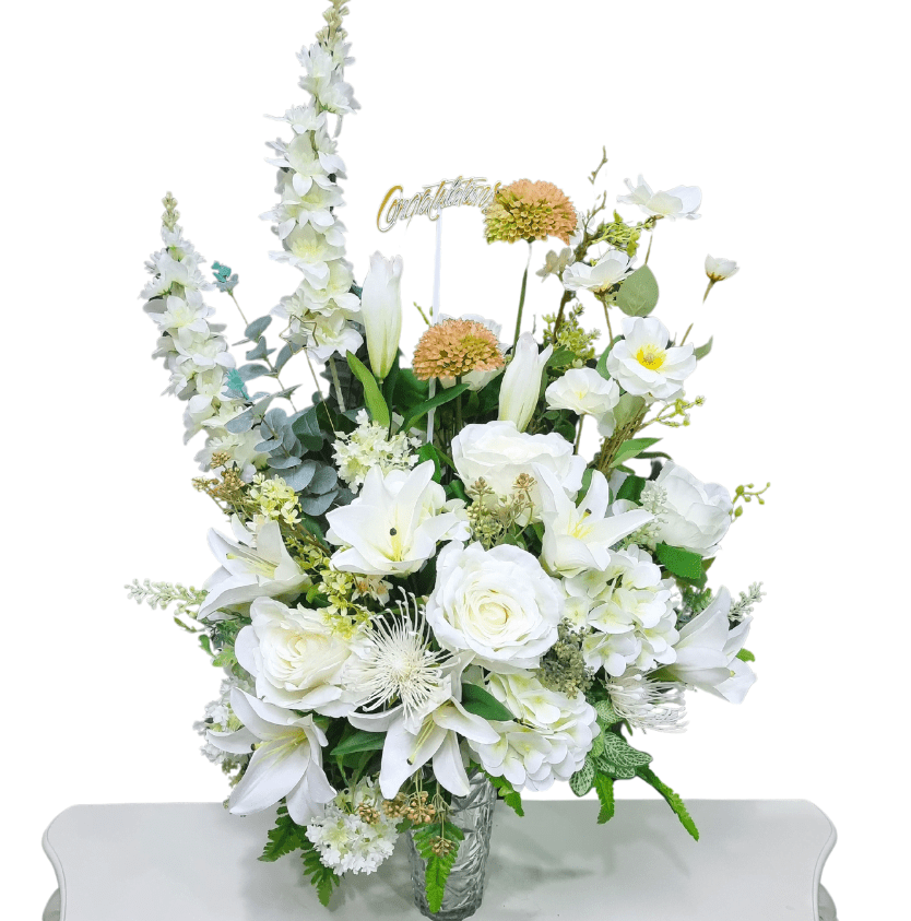 แจกันดอกไม้ประดิษฐ์ขนาดกลาง