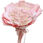 ช่อกุหลาบสีชมพู